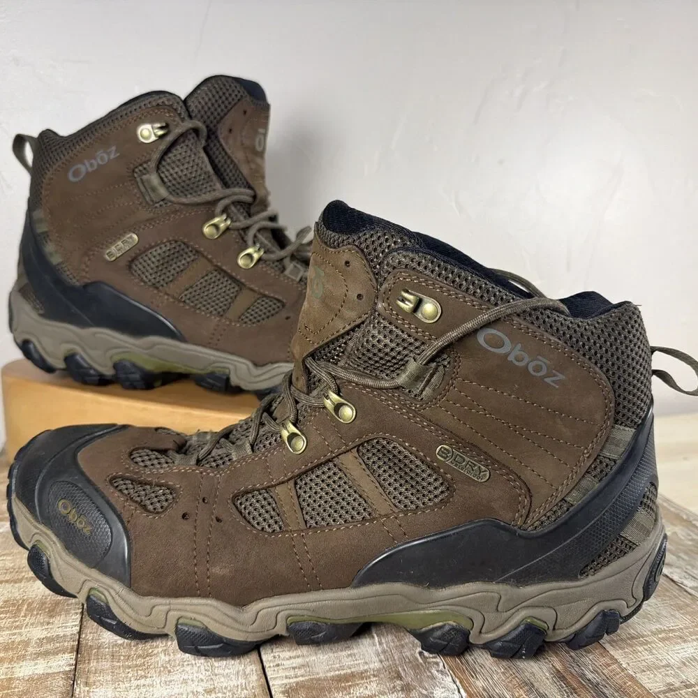 Oboz Sawtooth II Mid B-Dry Hiking Boots Brown Men’s 13